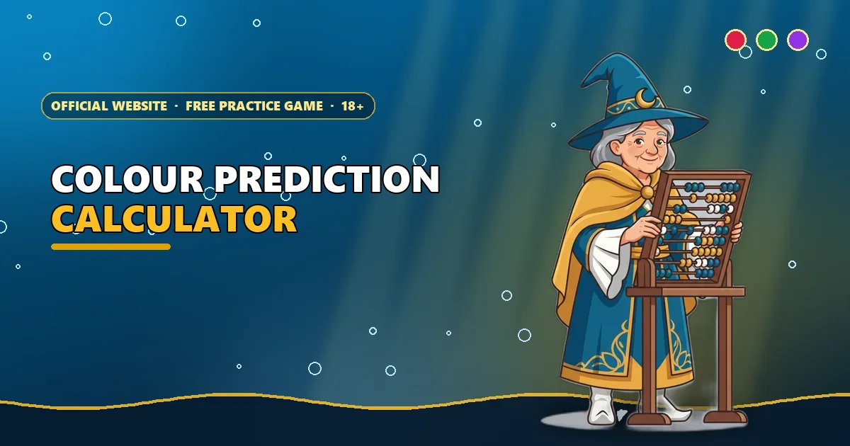 Forest witch working a big abacus for the colour prediction calculator