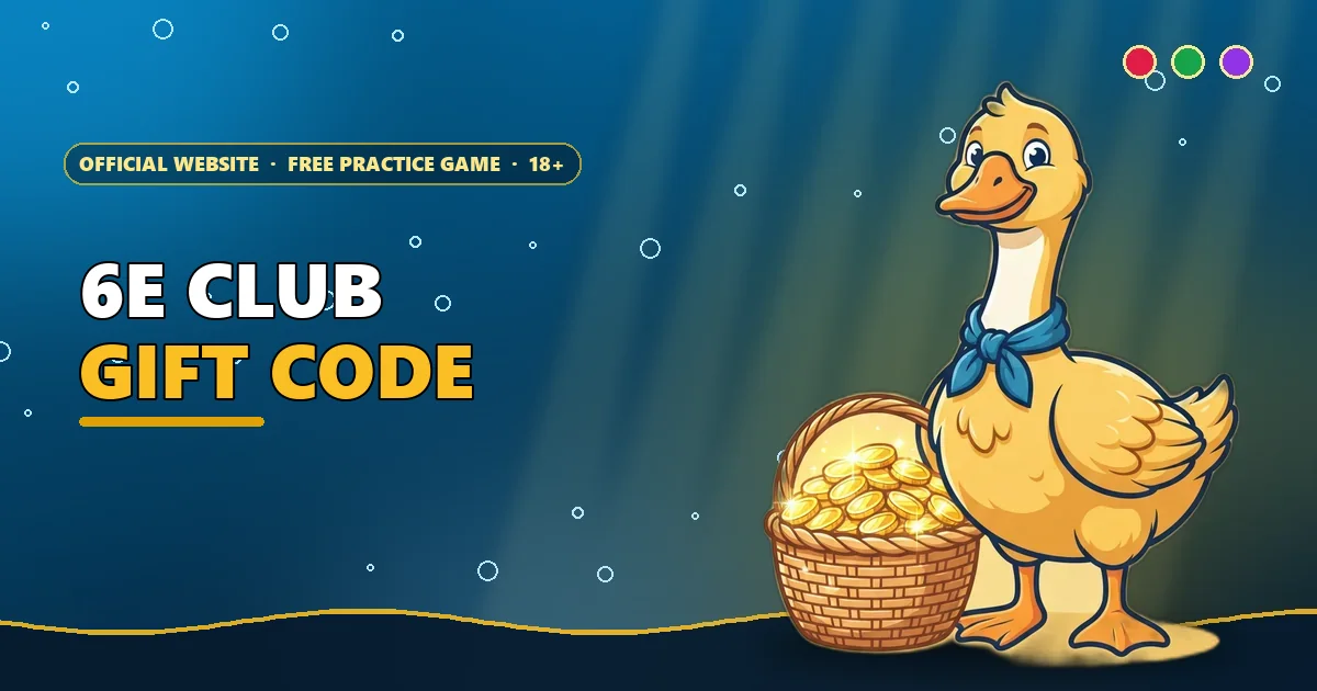 Golden goose beside a basket of coins for the 6E Club gift code guide