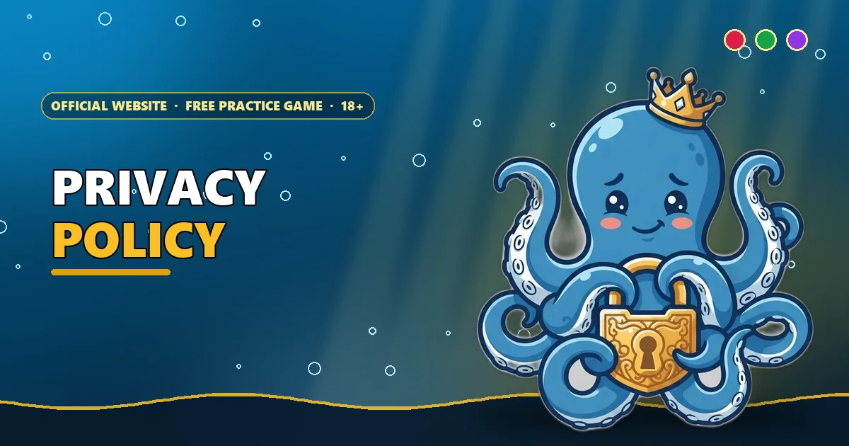 Octopus holding a golden padlock for the 6E Club privacy policy