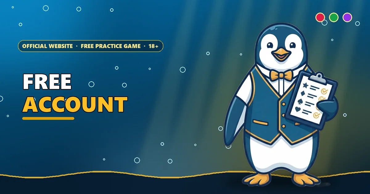 Penguin clerk with a ticked checklist for the Register for 6E Club page